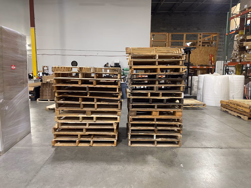 Long Beach, California - Pallet Cores for Recycling